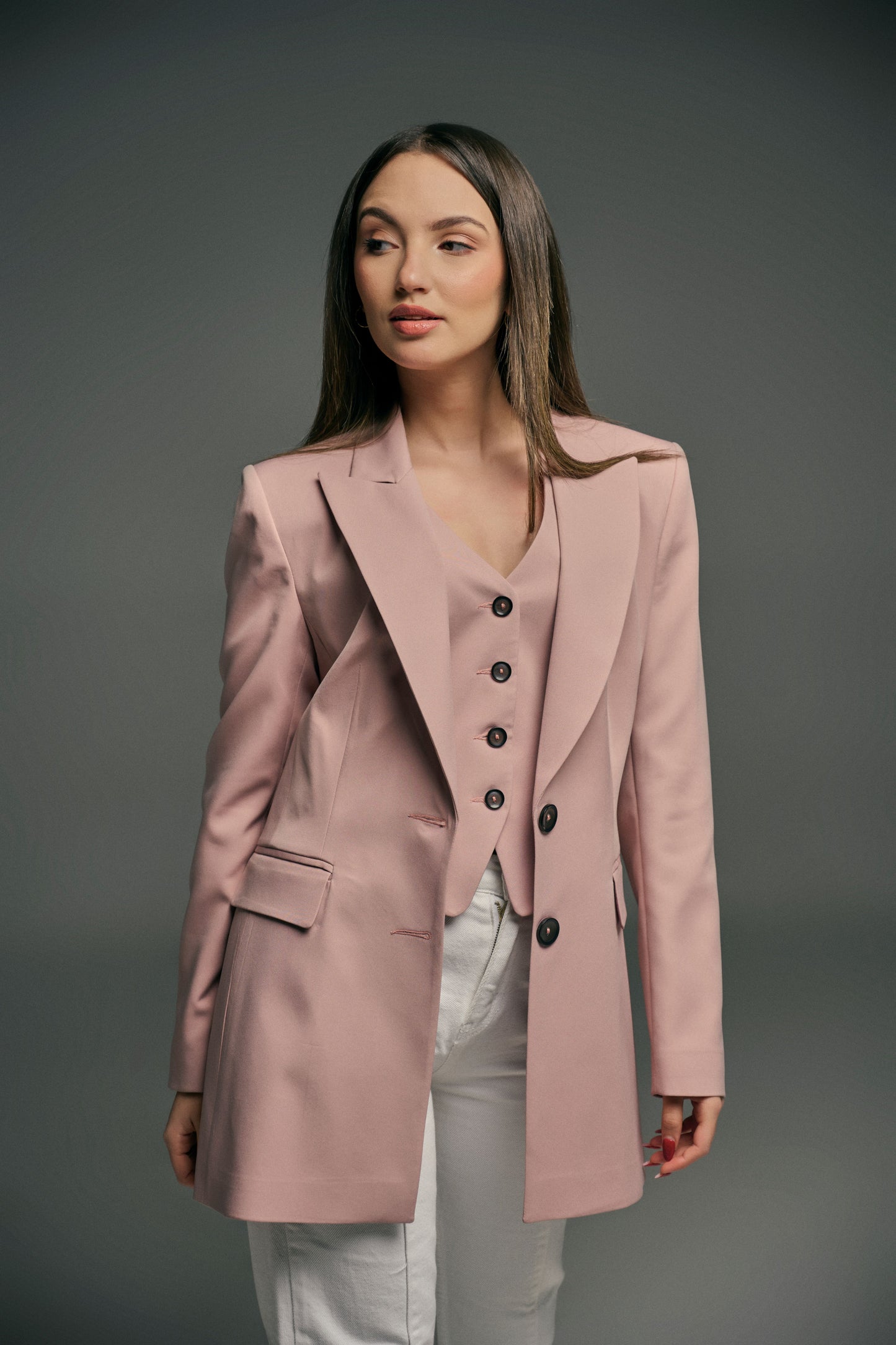 VESTE CLASSIQUE ROSE